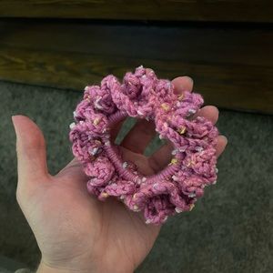 Assorted crocheted hair scrunchies